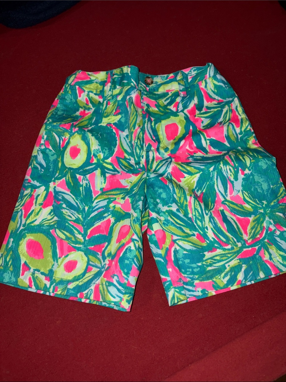 Lilly Pulitzer Boys Guac and Roll print shorts